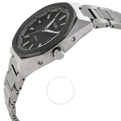 ساعة سيتيزن أتيسا إيكو درايف للرجال بمينا أسود