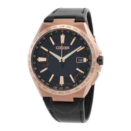 Citizen, Attesa Perpetual World Time Black Dial Men's Watch