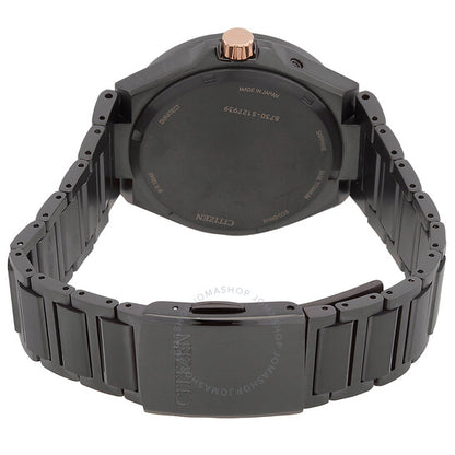 Citizen, Attesa Quartz Moon Phase Black Dial Men's Watch