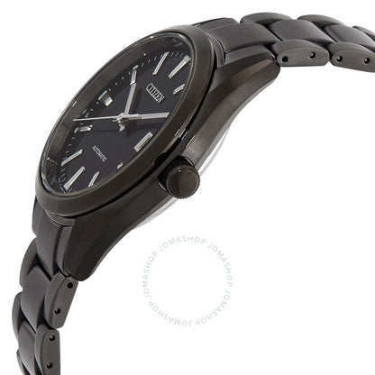 ساعة سيتيزن أوتوماتيكية للرجال بمينا أسود