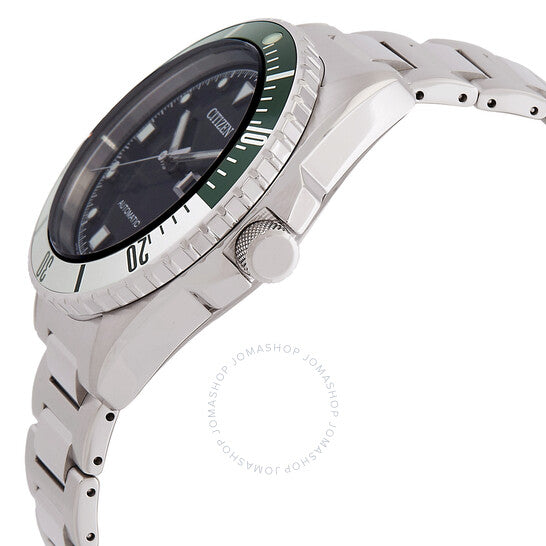 ساعة سيتيزن أوتوماتيكية للرجال بمينا أسود