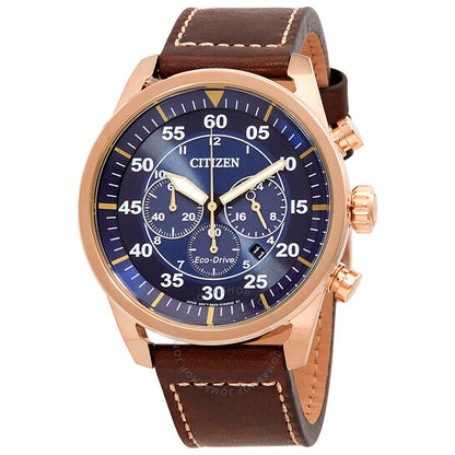 Citizen, Avion Chronograph Eco-Drive Blue Dial Men's Watch