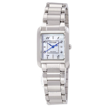 ساعة سيتيزن بيانكا للسيدات بمينا أبيض