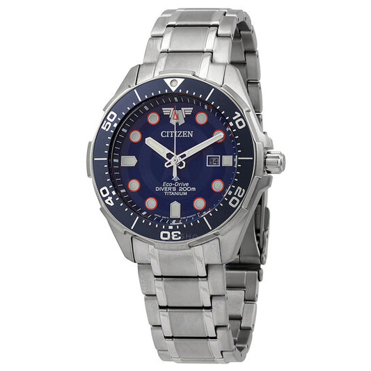 Citizen, Blue Dial Titanium Men's Watch