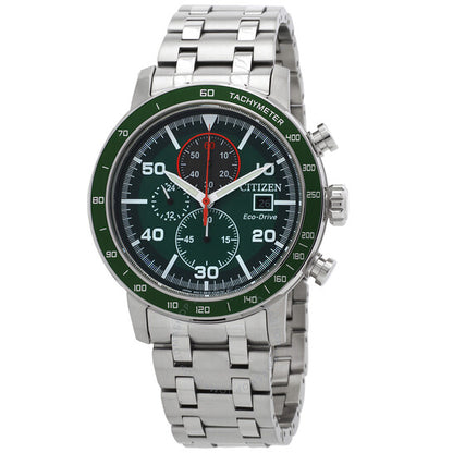 Citizen, Brycen Chronograph Eco-Drive Green Dial Men's Watch