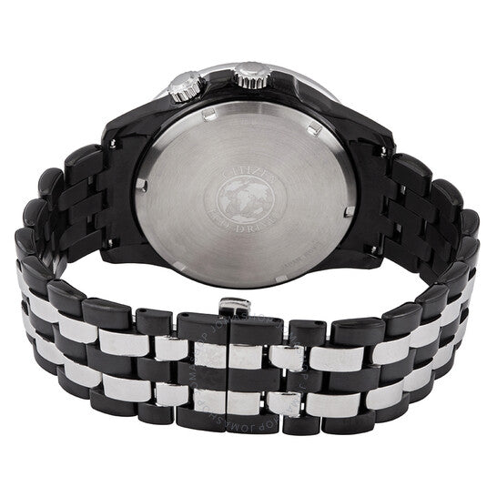 ساعة سيتيزن كالندريير دايموند للرجال بمينا سوداء