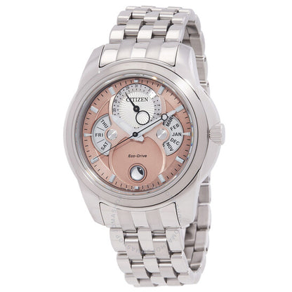 ساعة Citizen Calendrier Moon Phase Eco-Drive Salmon Dial