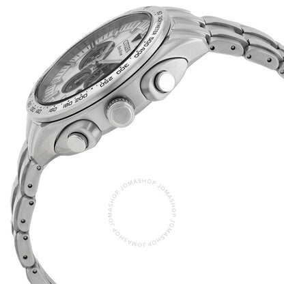 ساعة سيتيزن كارسون كرونوغراف للرجال بمينا فضي