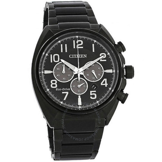 Citizen, Chronograph Black Dial Men's Watch and Bracelet Box Set