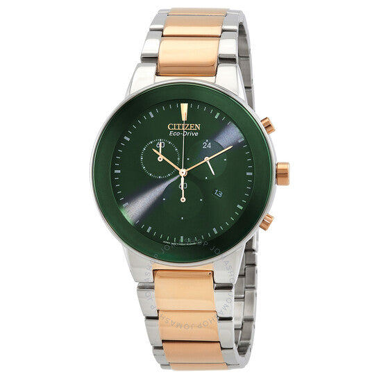 Citizen, Chronograph Eco-Drive Green Dial Men's Watch