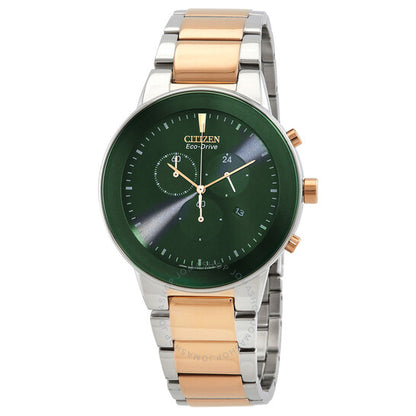 Citizen, Chronograph Eco-Drive Green Dial Men's Watch