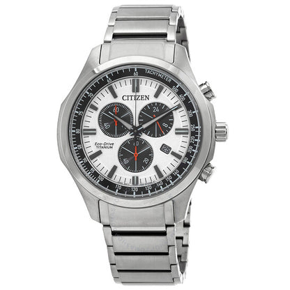 Citizen, Chronograph GMT Eco-Drive White Dial Men's Watch