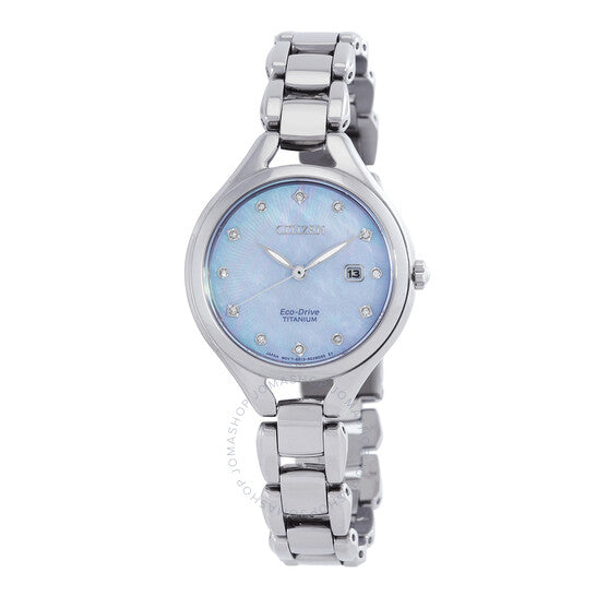 Citizen, Diamond Mother of Pearl Dial Titanium Ladies Watch