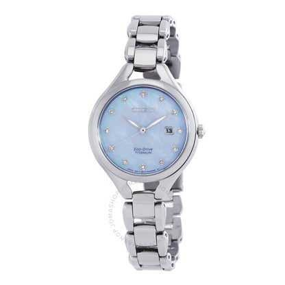 Citizen, Diamond Mother of Pearl Dial Titanium Ladies Watch