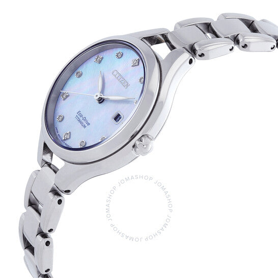 Citizen, Diamond Mother of Pearl Dial Titanium Ladies Watch
