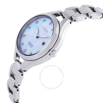 Citizen, Diamond Mother of Pearl Dial Titanium Ladies Watch