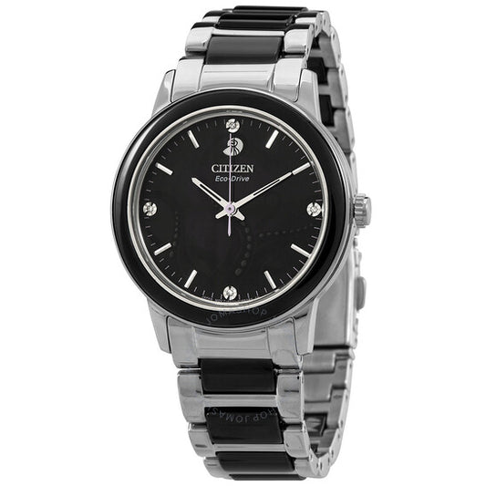 ساعة سيتيزن، ديزني فيلينز أورسالا دايموند بمينا سوداء للسيدات