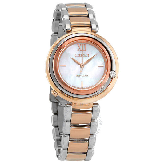 Citizen, Eco Diamond Mother of Pearl Dial Ladies Watch