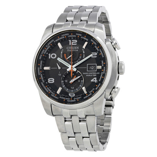 Citizen, Eco Drive Black Dial Stainless Steel Men's Watch