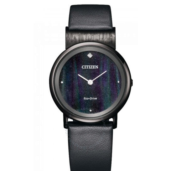 ساعة سيتيزن إيكو درايف للسيدات بمينا أسود