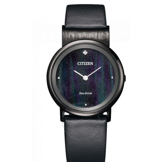 ساعة سيتيزن إيكو درايف للسيدات بمينا أسود