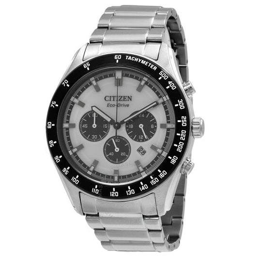 Citizen, Eco-Drive Chronograph White Dial Men's Watch