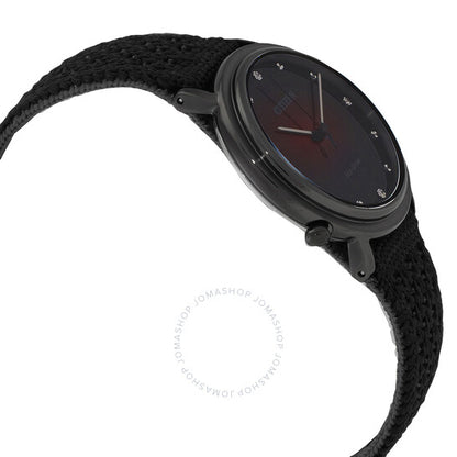 ساعة سيتيزن إيكو درايف كريستال سوداء للنساء