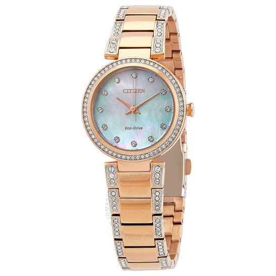 Citizen, Eco-Drive Crystal Mother of Pearl Dial Ladies Watch