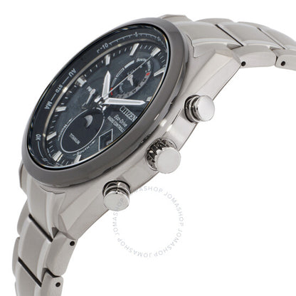 ساعة سيتيزن إيكو درايف مون فيز للرجال بمينا أسود