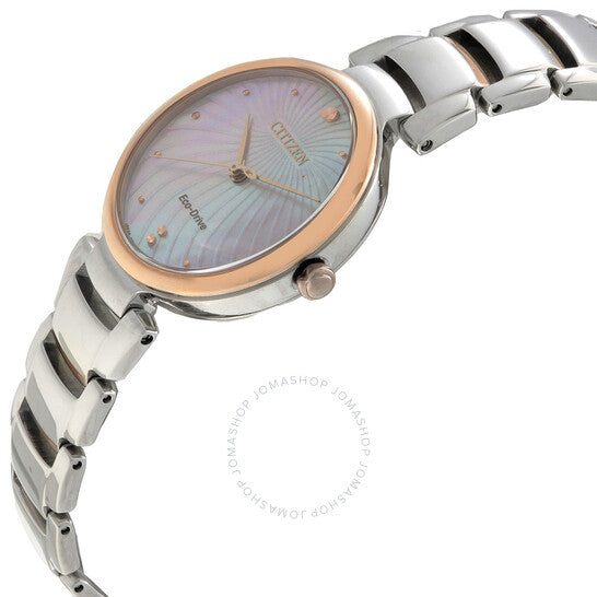 ساعة سيتيزن إيكو درايف للسيدات بمينا من عرق اللؤلؤ