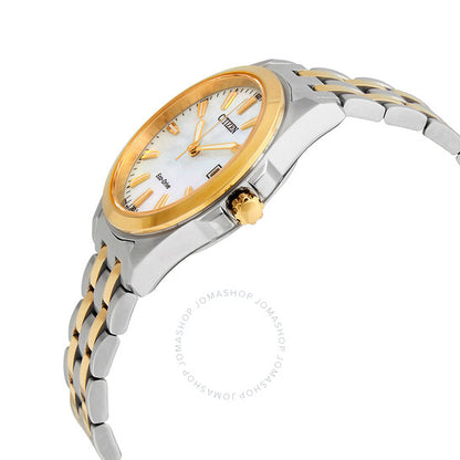 Citizen, Eco-Drive Mother of Pearl Dial Two-tone Ladies Watch