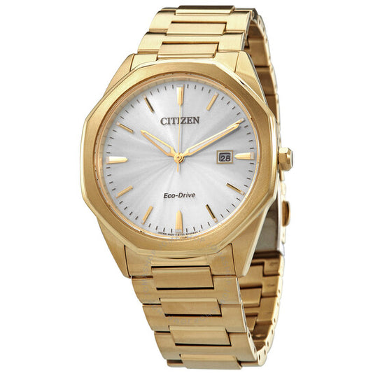 Citizen, Eco-Drive Octagon Silver Dial Men Watch