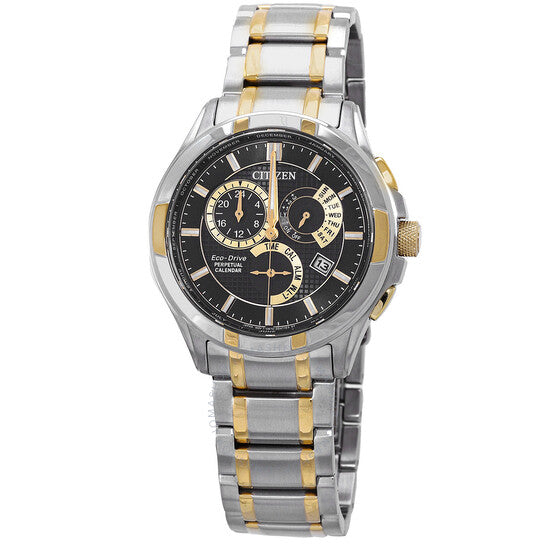 Citizen, Eco-Drive Perpetual Alarm Black Dial Men's Watch