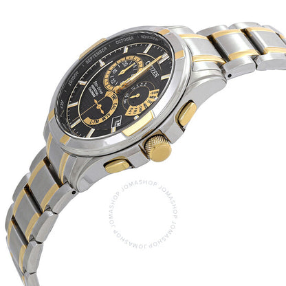 Citizen, Eco-Drive Perpetual Alarm Black Dial Men's Watch