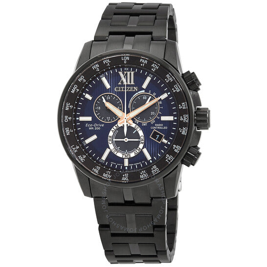 Citizen, Eco-Drive Perpetual Chronograph GMT Blue Dial Men's Watch