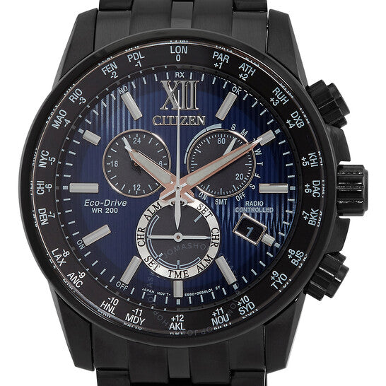 Citizen, Eco-Drive Perpetual Chronograph GMT Blue Dial Men's Watch