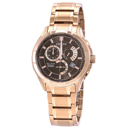Citizen, Eco-Drive Perpetual GMT Brown Dial Men's Watch