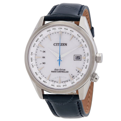 Citizen, Eco-Drive Perpetual World Time Silver Dial Watch