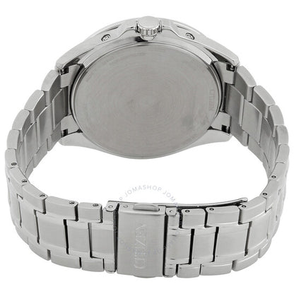 ساعة سيتيزن إيكو درايف للرجال بقرص أسود وتحكم لاسلكي