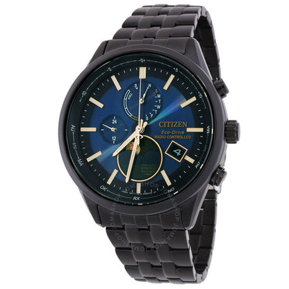 Citizen, Eco-Drive Radio-Controlled Moon Phase Blue Dial Men's Watch