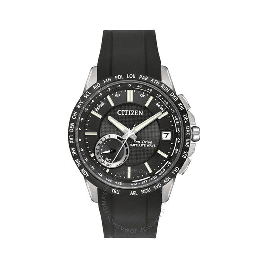 Citizen, Eco-Drive Satellite Black Dial Rubber Strap Men's Watch