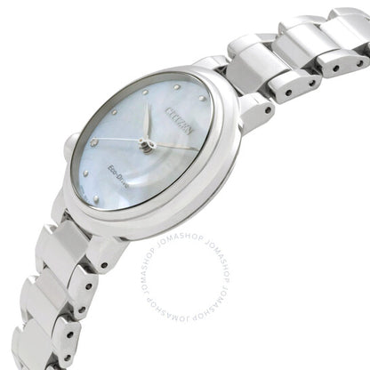 Citizen, Eco-Drive White Mother of Pearl Dial Ladies Watch