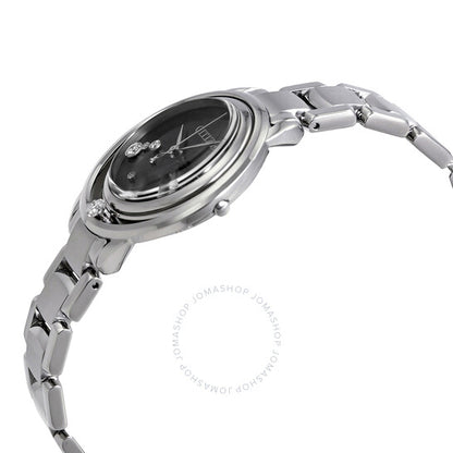 Citizen, L Sunrise Solitare Black Diamond Dial Ladies Watch