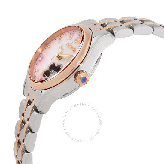 Citizen, Luna Automatic Crystal Pink Dial Two-Tone Ladies Watch