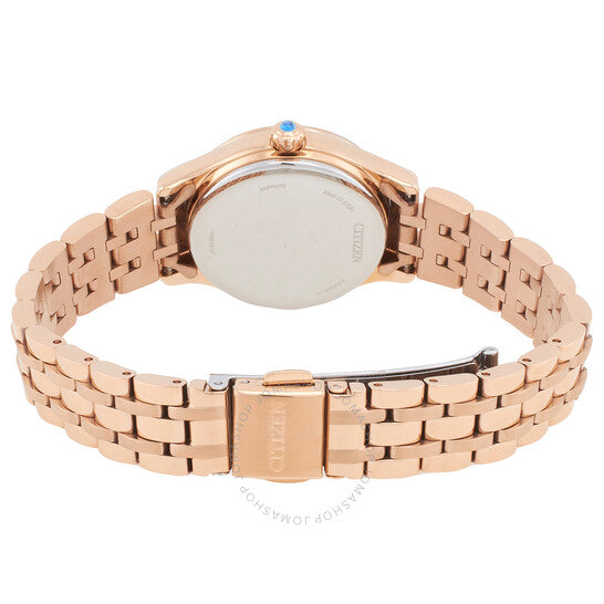 ساعة سيتيزن لونا أوتوماتيكية للسيدات بمينا ذهبي