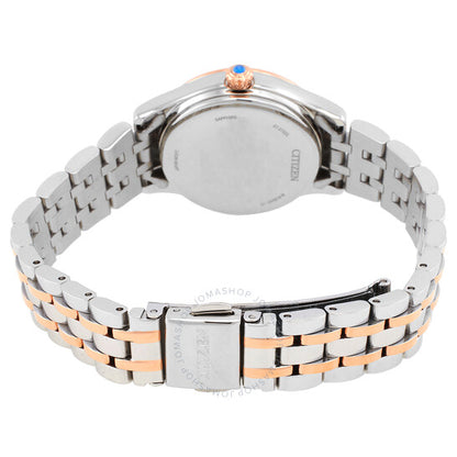 ساعة سيتيزن لونا أوتوماتيكية للسيدات بمينا وردية ثنائية اللون