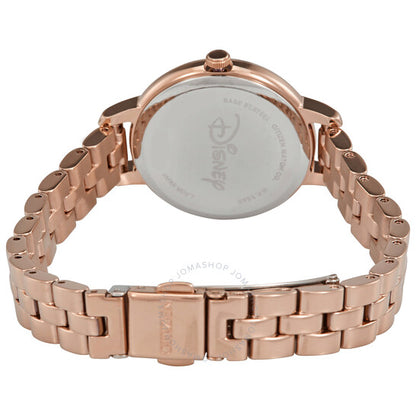 ساعة سيتيزن ميني ماوس للسيدات بمينا فضية مرصعة بالألماس