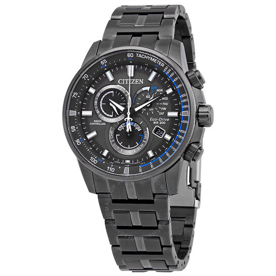 Citizen, PCAT Radio Controlled Chronograph Black Dial Men's Watch