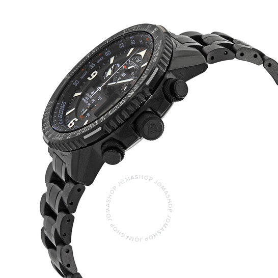 ساعة سيتيزن بيربتشوال للرجال بمينا سوداء