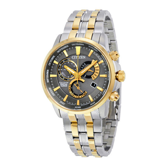 Citizen, Perpetual Grey Dial Two-tone Men's Watch
